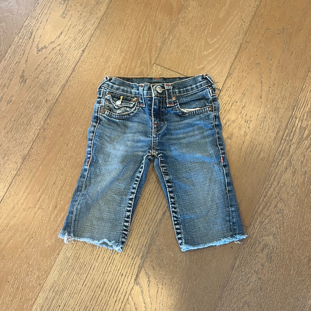 True Religion Kids Blue Denim Shorts